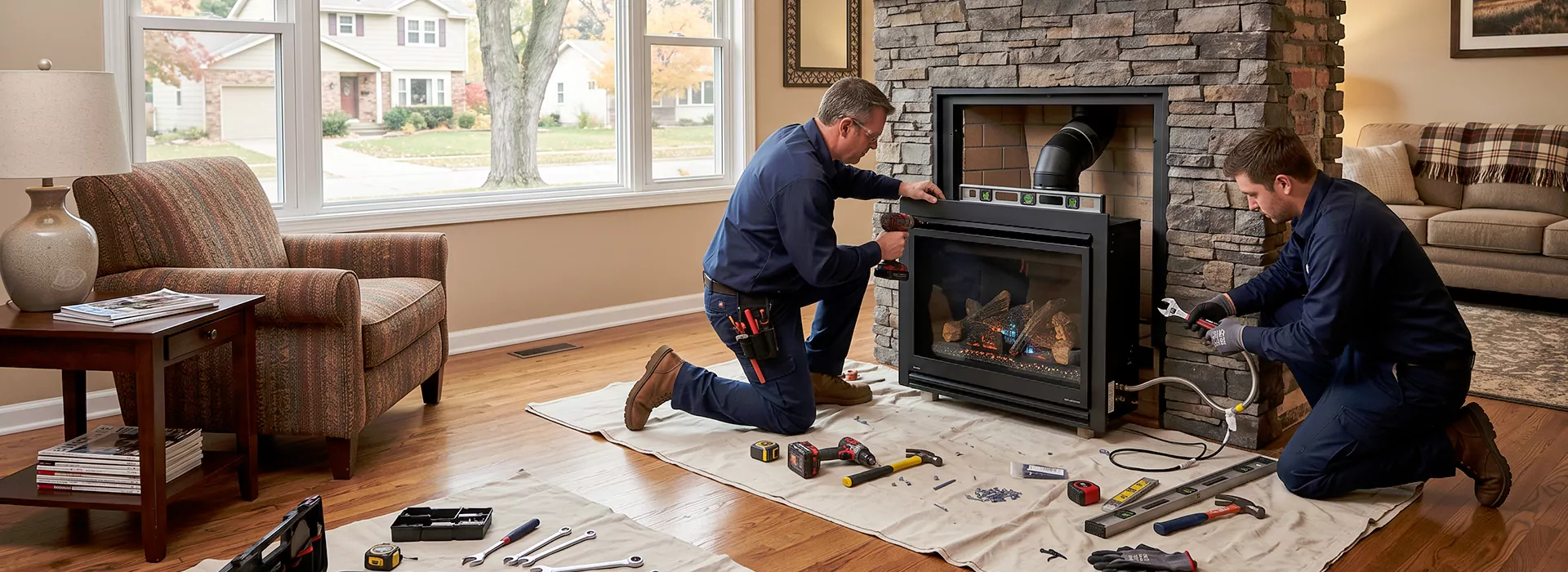 New Fireplace Installation in La Mirada