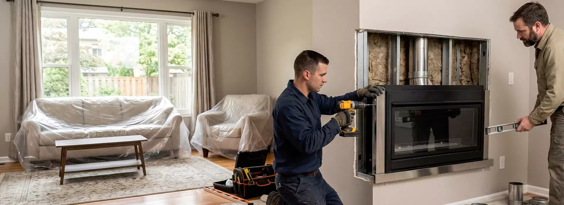 Prefabricated Fireplace Installation in La Mirada, CA