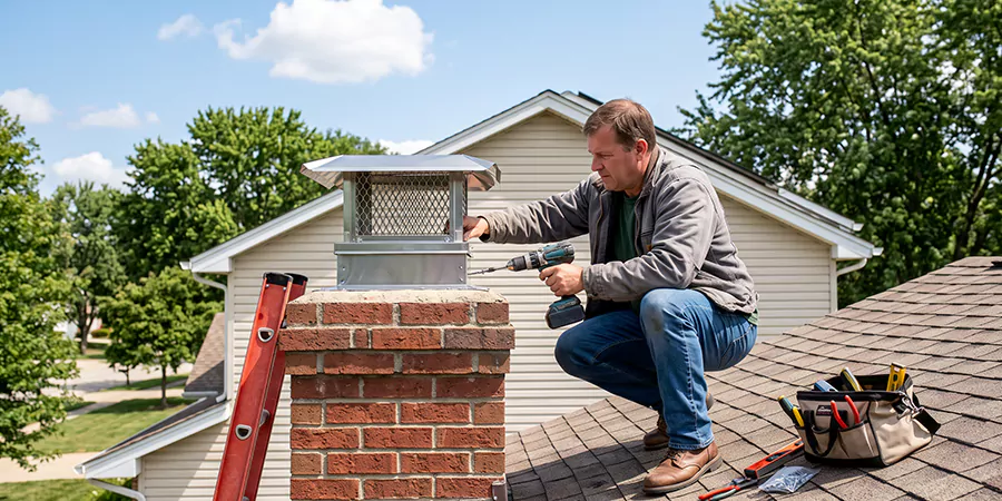 Chimney Top Cover Installation La Mirada