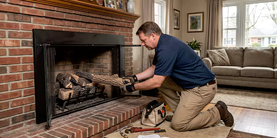 Propane Fireplace Logs Installation La Mirada